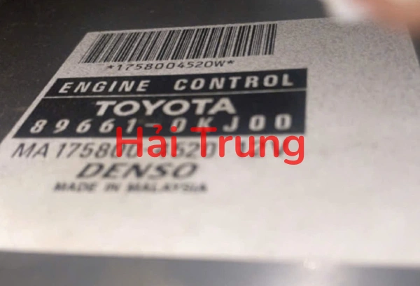 Hộp điều khiển động cơ ECU Toyota Hilux 2009-2011 Tháo Xe 89661-0KJ00 896610KJ00