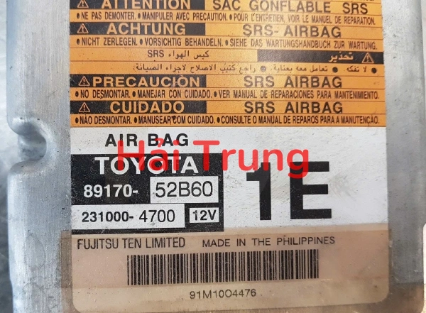 Tháo Xe Hộp điều khiển túi khí Toyota Yaris Tháo Xe 89170-52B60 8917052B60