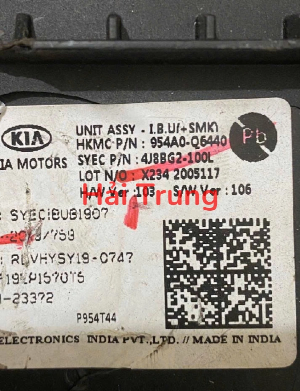 Hộp IBU + SMK Kia Seltos 2024-2027 Tháo Xe 954A0-Q6440 954A0Q6440