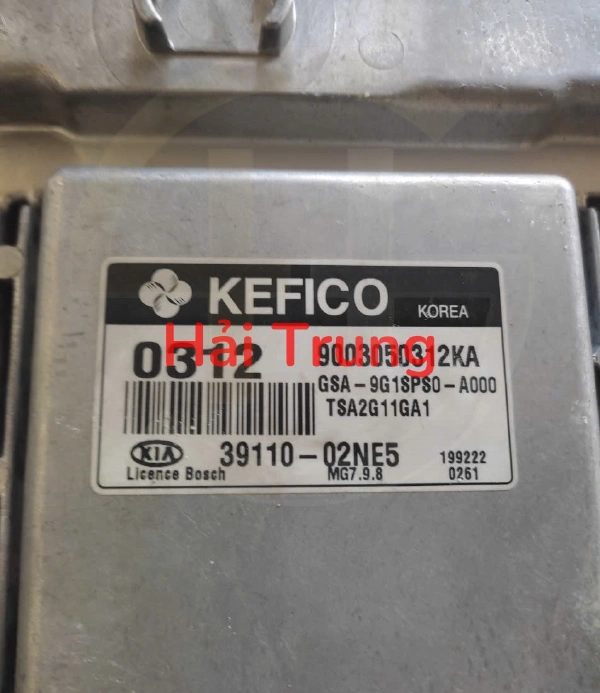 Hộp điều khiển động cơ Hộp đen ECU Kia Morning Tháo Xe 0312 MG7.9.8 3911002NE5