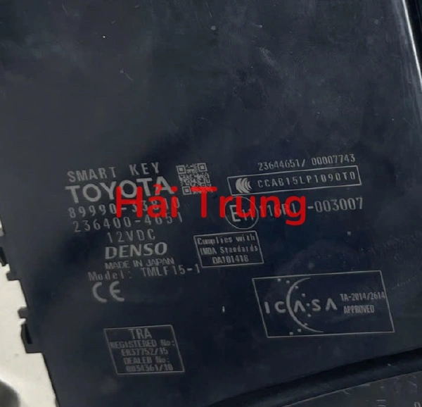 Hộp điều khiển chìa khóa SMK Toyota Corolla Cross Tháo Xe 89990-33810