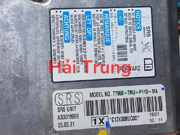 Hộp điều khiển túi khí Honda CR-V Tháo Xe 77960-TMJ-P110-M4 77960TMJP110M4