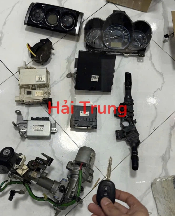 Tháo Xe Full set nổ, bộ nổ, hộp điện đầy đủ Toyota Vios 2014-2018 bản G