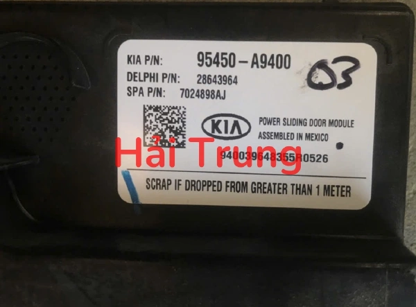 Hộp điều khiển cửa lùa Kia Sedona 2014-2020 Tháo Xe 95450-A9400 95450A9400