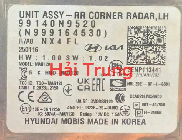 Hộp Radar sau Hyundai Tucson 2024 2025 2026 Tháo Xe 99140N9520