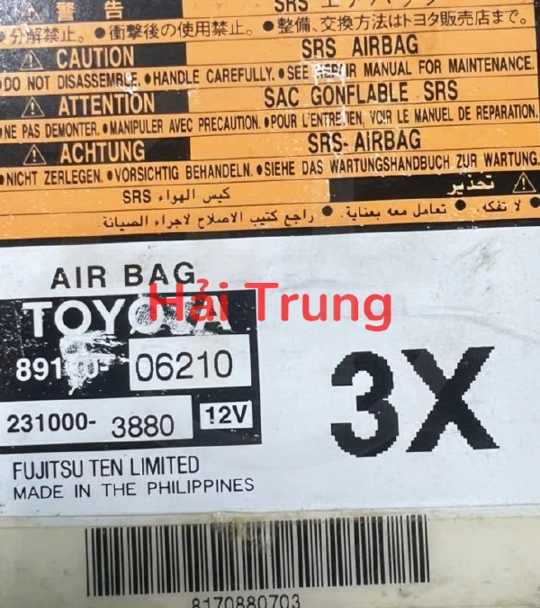 Hộp điều khiển túi khí Toyota Camry Tháo Xe 89170-06210