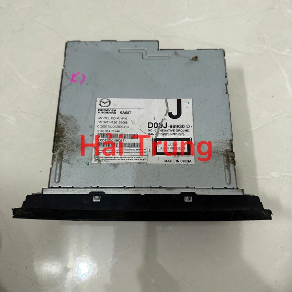 D09J669G0D Đầu radio, bộ điều khiển trung tâm Mazda 2, CX-3 2015 - 2018 Tháo Xe