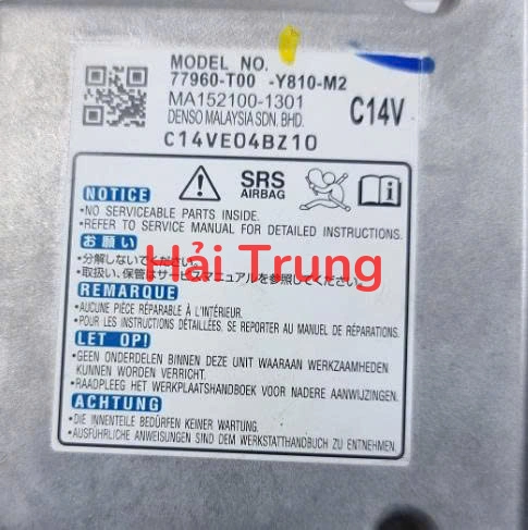 Hộp điều khiển túi khí Honda City 2021-2024 Tháo Xe 77960-T00-Y810-M2 77960T00Y810M2