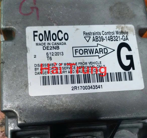 Hộp điều khiển túi khí Mazda BT50 Tháo Xe AB39-14B321-GA AB3914B321GA