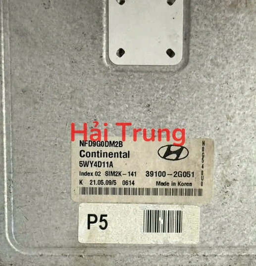 Hộp điều khiển động cơ ECU ECM Hyundai Sonata 2008 2.0 Tháo Xe 39100-2G051