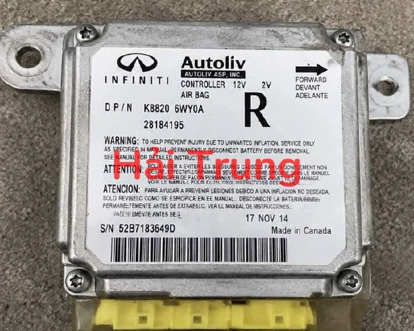 Hộp điều khiển túi khí INFINITI QX70 Tháo Xe K88206WY0A