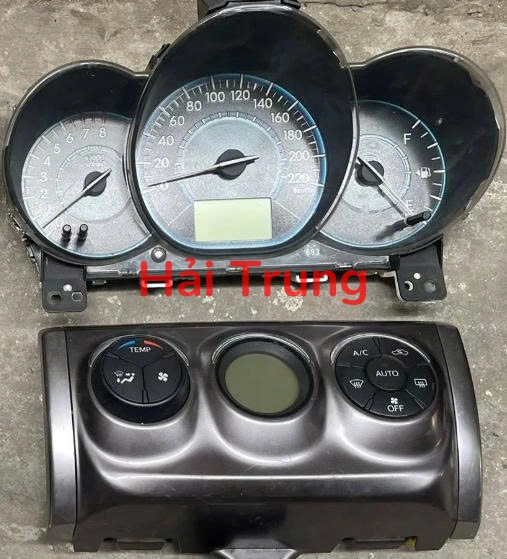 Đồng hồ táp lô. bảng điều khiển điều hòa Toyota Vios 2014-2018 Tháo Xe
