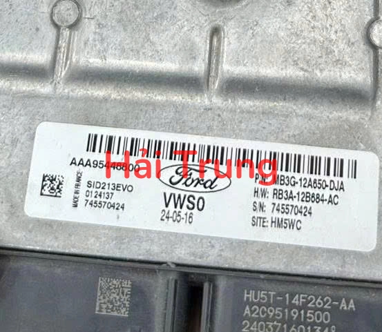 Hộp điều khiển động cơ ECU Ford Ranger Tháo Xe MB3G-12A650-DJA MB3G12A650DJA