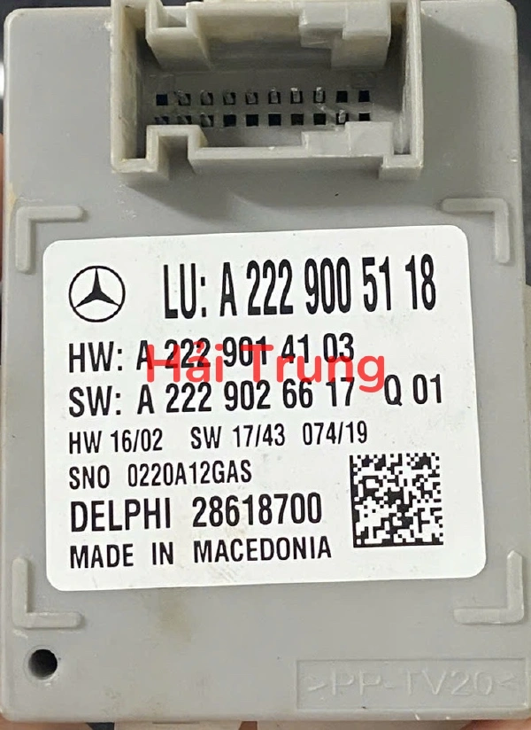 Hộp điều khiển đèn trong xe Mercedes Benz W205 W213 C238 W257 C257 W222 Tháo Xe A2229005118