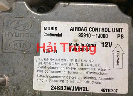 Hộp điều khiển túi khí Hyundai I20 2008-2012 Tháo Xe 95910-1J000 959101J000