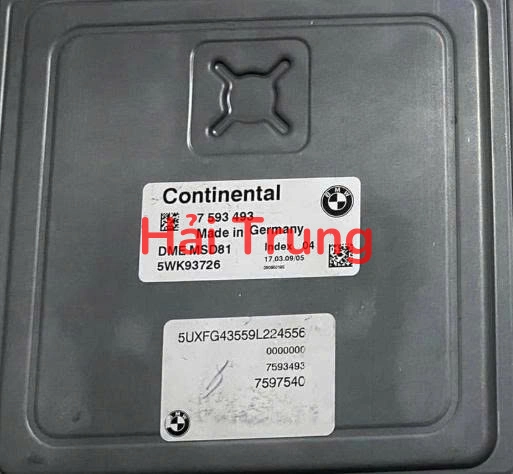 Hộp điều khiển điện động cơ ECU BMW X6 E71 2008-2013 Tháo Xe 7593493